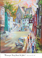 Morning at Henry St., Oil on Canvas